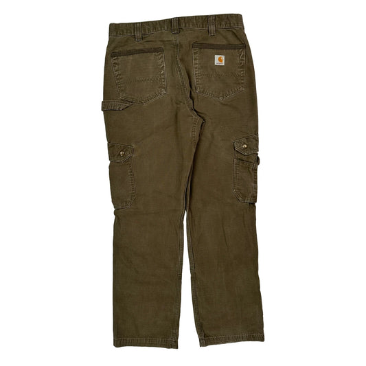 Carhartt Cargo Trousers - 32W 32L Brown Cotton