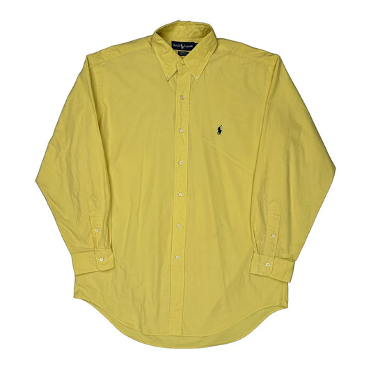 Yarmouth Ralph Lauren Shirt - Large Yellow Cotton