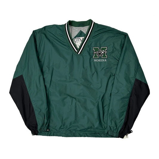 Mokena Unbranded Windbreaker - Medium Green Polyester