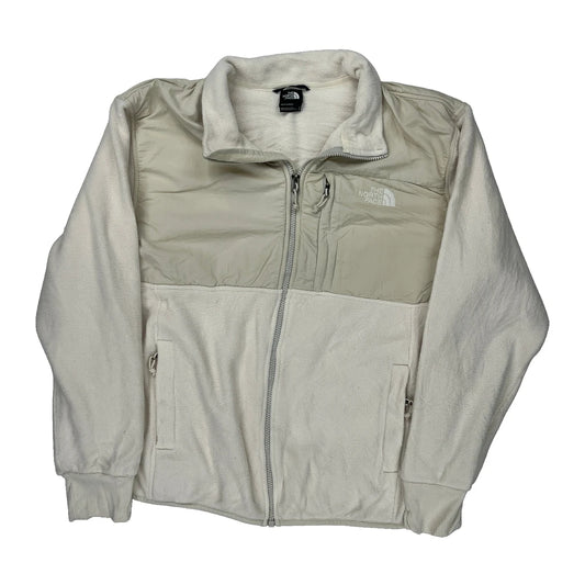 The North Face Fleece Jacket - Large Cream Polyester