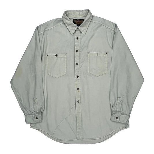 Harley Davidson Graphic Shirt - 2XL Grey Cotton