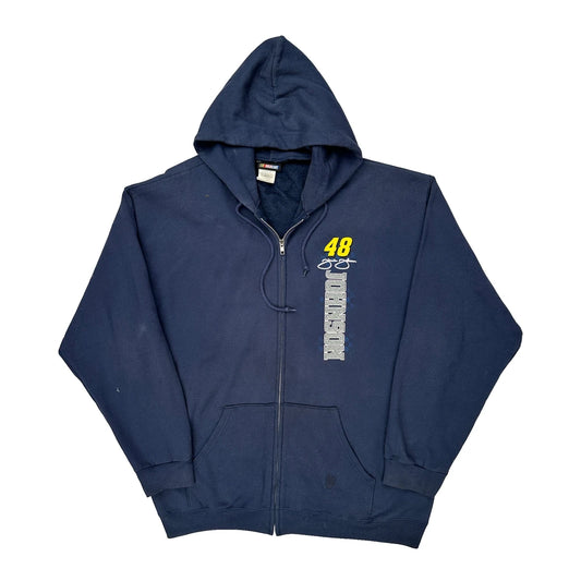 Jimmie Johnson Nascar Hoodie - 2XL Navy Cotton Blend
