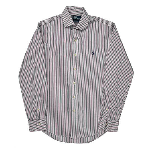Polo By Ralph Lauren Striped Shirt - Medium White Cotton