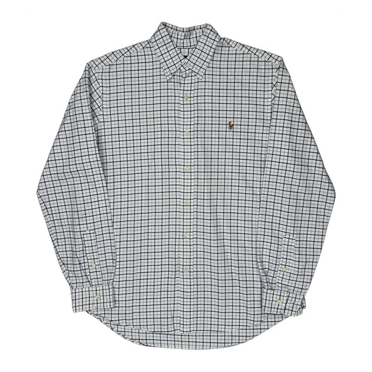Ralph Lauren Checked Shirt - Large White Cotton