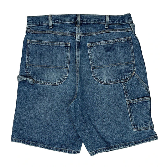 Wrangler Denim Shorts - 33W 9L Blue Cotton