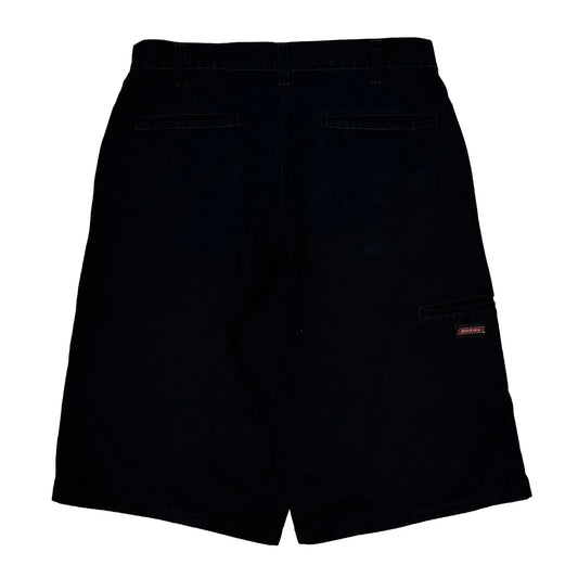 Dickies Baggy Cargo Shorts - 30W 10L Black Cotton