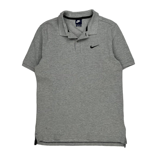 Nike Polo Shirt - Medium Grey Cotton