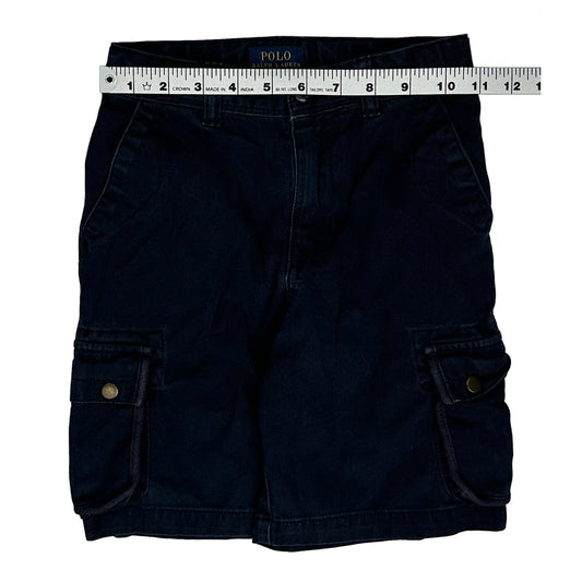 Age 6-7 Polo By Ralph Lauren Cargo Shorts - Small Navy Cotton