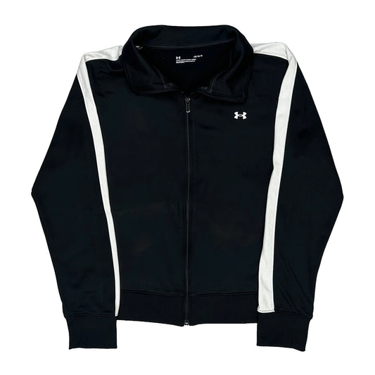 Under Armour Fitted Track Jacket - Large Black Polyester
