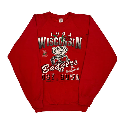 Wisconsin Badgers Fruit Of The Loom Graphic Sweatshirt - XL Red Cotton