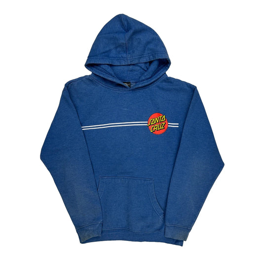Skateboarding Santa Cruz Hoodie - Medium Blue Cotton