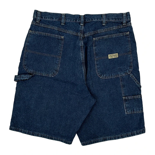 Wrangler Denim Shorts - 33W 9L Blue Cotton