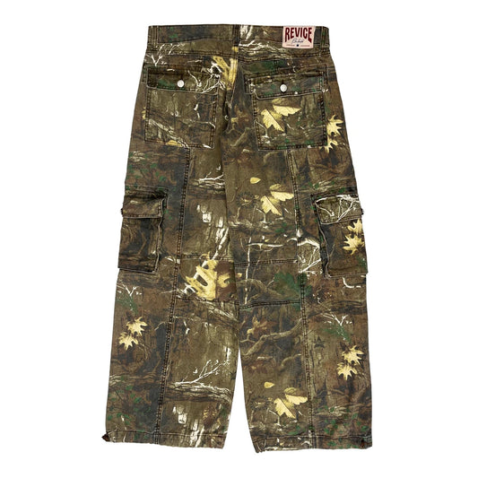 Vintage Revice Camo Cargo Trousers - 34W UK 12 Camo Cotton