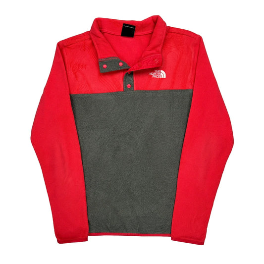 Age 14-16 The North Face Long Sleeve T-Shirt - Large Grey Polyester