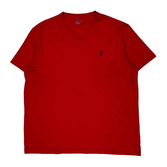 Polo By Ralph Lauren T-Shirt - 2XL Red Cotton