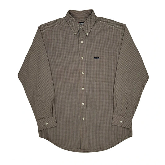 Chaps Ralph Lauren Checked Shirt - Medium Brown Cotton Blend