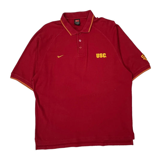 USc Nike Polo Shirt - XL Red Polyester