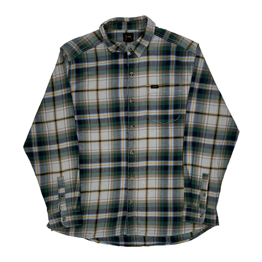 Lee Checked Flannel Shirt - XL Multicoloured Cotton