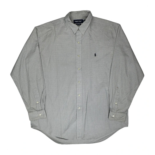 Lofting Polo By Ralph Lauren Checked Shirt - XL White Cotton