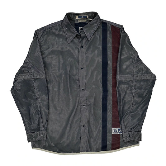 Thirty Degrees Striped Shirt - XL Black Cotton