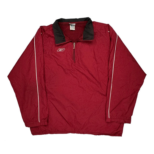 Reebok Windbreaker - 2XL Red Polyester