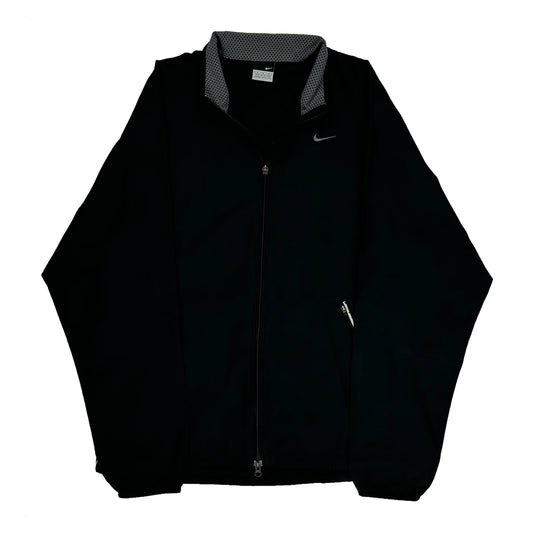 Nike Track Jacket - Medium Black Polyester