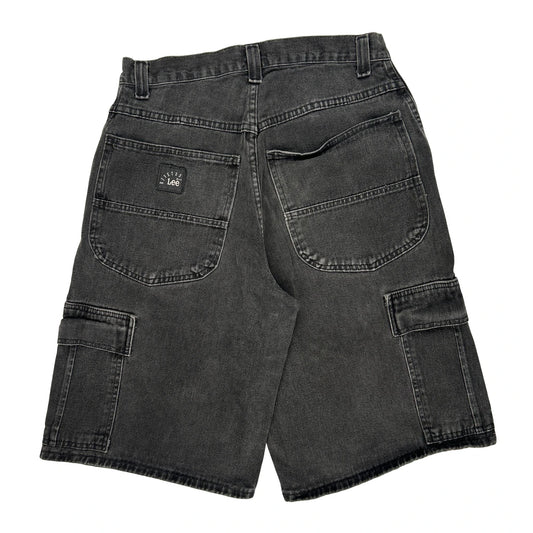 Lee Cargo Shorts - 30W 11L Grey Cotton