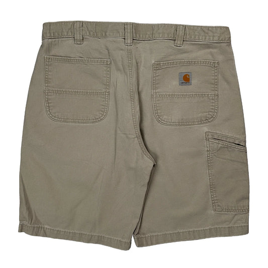 Carhartt Carpenter Shorts - 38W 9L Beige Cotton