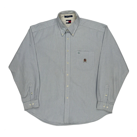 Tommy Hilfiger Striped Shirt - XL Blue Cotton