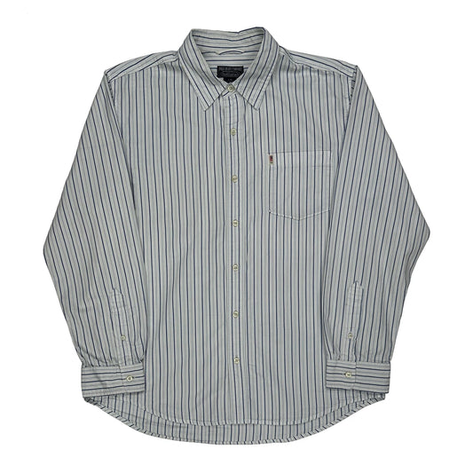 Polo By Ralph Lauren Striped Shirt - Large White Cotton