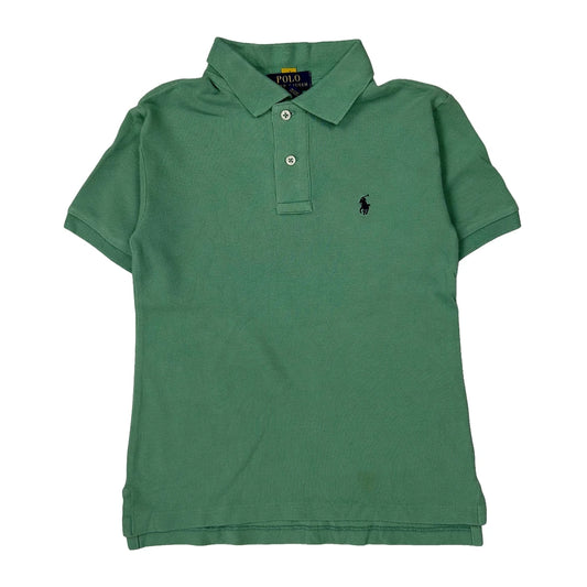 Age 8 Polo By Ralph Lauren Polo Shirt - Small Green Cotton