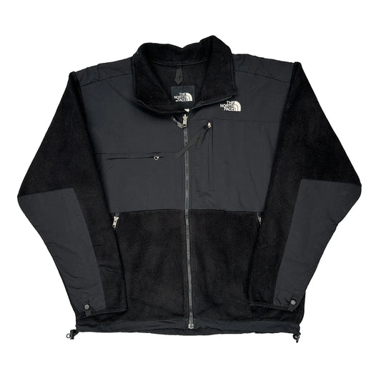 Fleece-Lined The North Face Denali Fleece Jacket - Large Black Polyester