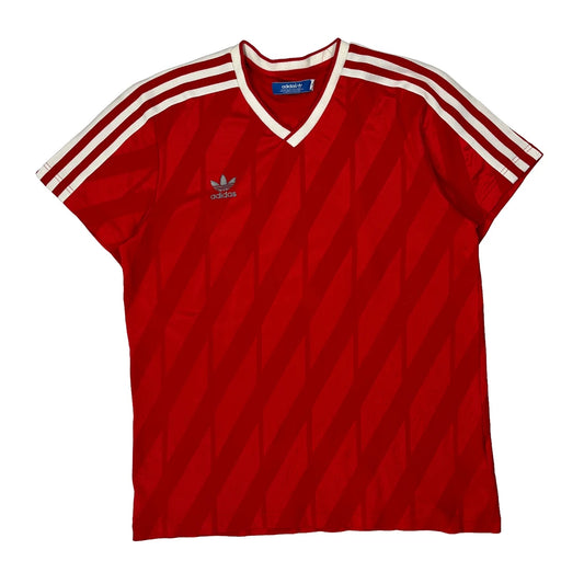 Vintage Russia Adidas Football Shirt - Large Red Polyester