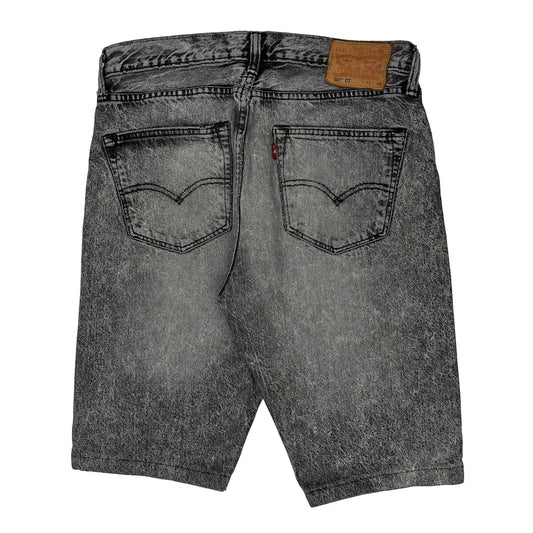 Levis Denim Shorts - 32W 10L Grey Cotton