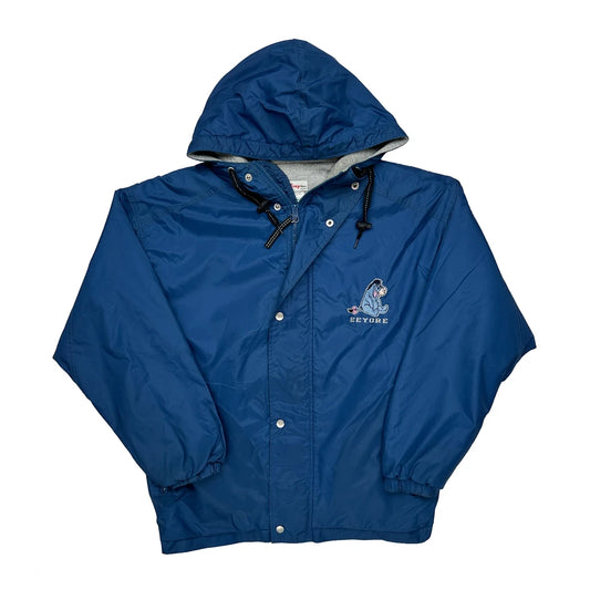 Eeyore Embroidery Disney Cartoon Windbreaker - Small Blue Nylon