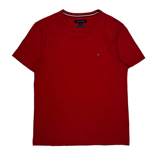 Tommy Hilfiger Slim Fit T-Shirt - Medium Red Cotton