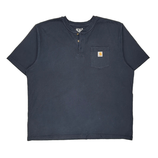 Carhartt T-Shirt - 2XL Navy Cotton