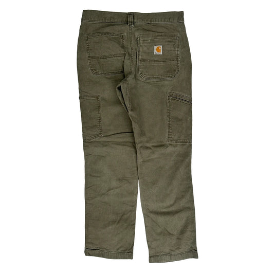 Vintage Carhartt Double Knee Cargo Trousers - 29W 29L Khaki Cotton