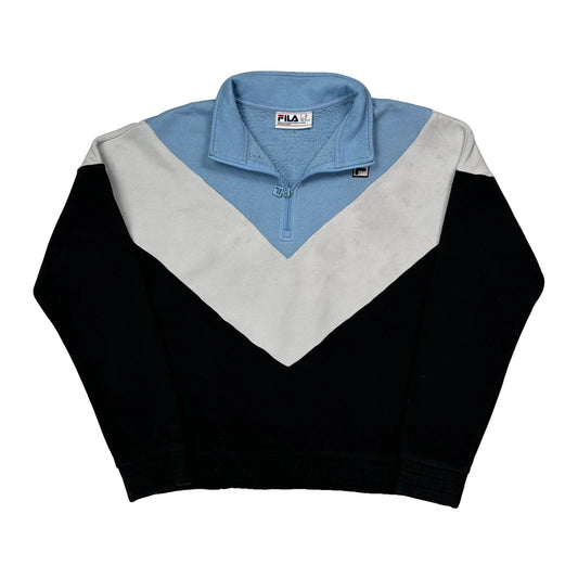 Fila 1/4 Zip - XL Black Cotton