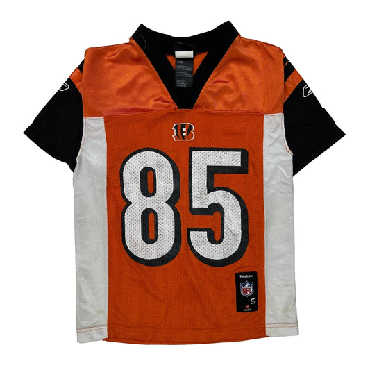 Vintage Age 8 Cincinnati Bengals Reebok Nfl Jersey - Small Orange Polyester