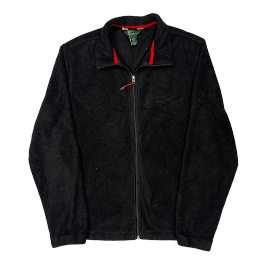 Woolrich Fleece Jacket - Large Black Polyester