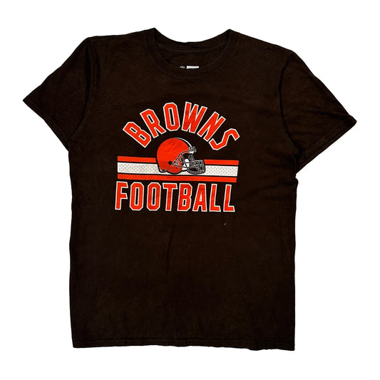 Browns Nfl T-Shirt - Medium Brown Cotton