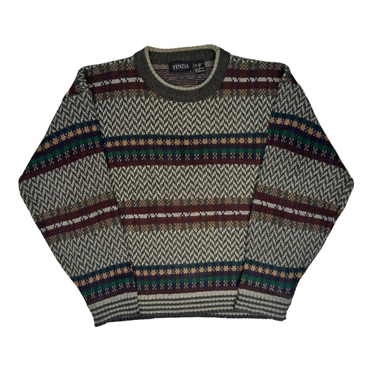 Fenzia Jumper - Large Grey Acrylic Blend