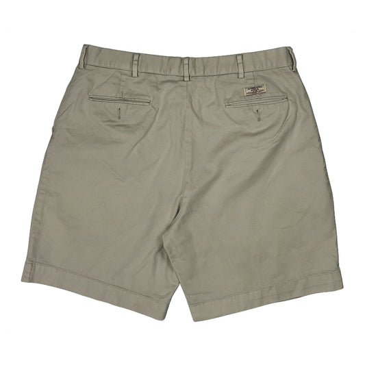 Vintage Polo By Ralph Lauren Chino Shorts - 36W 7L Beige Cotton