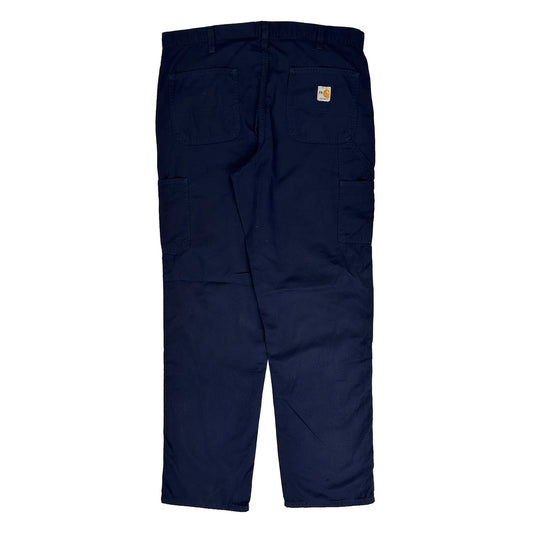 Carhartt Carpenter Trousers - 36W 34L Navy Cotton