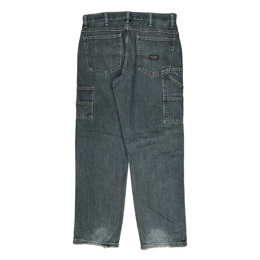 Wrangler Carpenter Jeans - 34W 34L Dark Wash Cotton