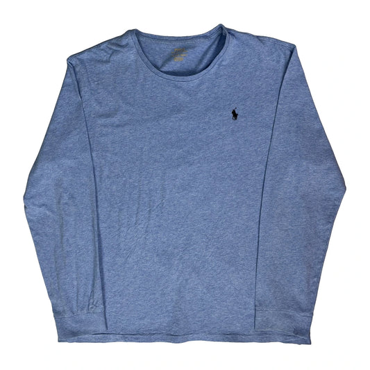 Ralph Lauren Long Sleeve T-Shirt - XL Blue Cotton