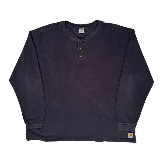 Carhartt Long Sleeve T-Shirt - XL Grey Cotton