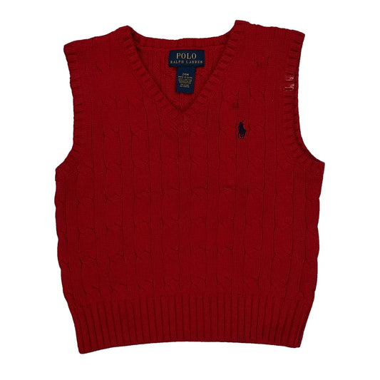 Age 24 Months Polo By Ralph Lauren Sweater Vest - 2XS Red Cotton