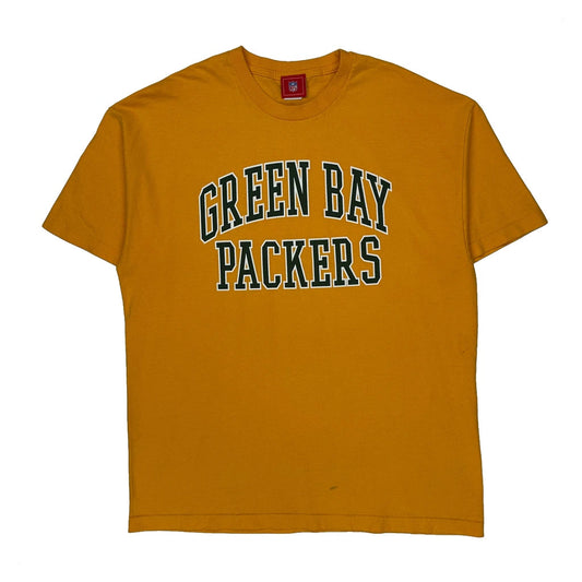 Vintage Green Bay Packers Nfl T-Shirt - XL Yellow Cotton